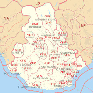 Postcode Distribution Areas South Wales - LDP Services